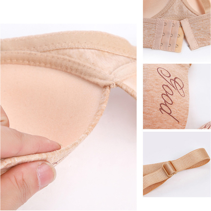 Sutien de marime mari, femei, bumbac, cu litere, lenjerie de corp Push Up, fete sexy, sutien respirabil, fără sârmă, sutien moale, lenjerie sexy