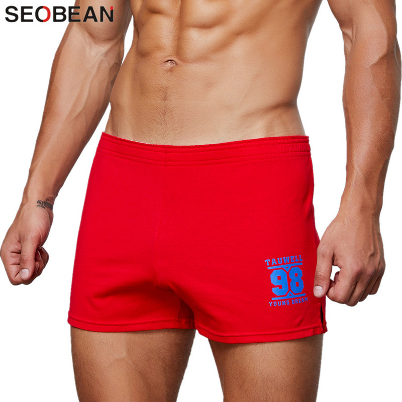 SEOBEAN Pantaloni de dormit acasă pentru bărbați Lenjerie de corp din bumbac Boxeri pentru bărbați Pantaloni de pijama pentru bărbați Pantaloni scurți pentru sală de fitness