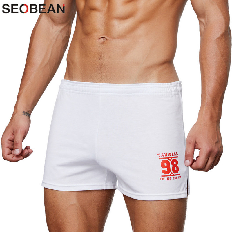 SEOBEAN Pantaloni de dormit acasă pentru bărbați Lenjerie de corp din bumbac Boxeri pentru bărbați Pantaloni de pijama pentru bărbați Pantaloni scurți pentru sală de fitness