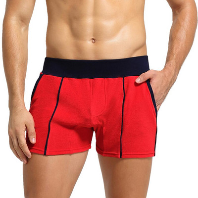 SEOBEAN Pijamale pentru bărbați Pantaloni de somn Boxer Lenjerie de relaxare Lenjerie de corp pentru bărbați Pantaloni scurți Pantaloni scurți de fitness