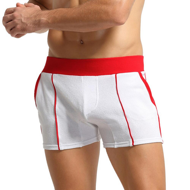 SEOBEAN Pijamale pentru bărbați Pantaloni de somn Boxer Lenjerie de relaxare Lenjerie de corp pentru bărbați Pantaloni scurți Pantaloni scurți de fitness