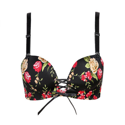 Sutien sexy din dantelă pentru femei Lenjerie cu imprimeu floral Bandaj Lenjerie de corp Push Up Sexy Lady Topuri fără sârmă Sutiene VÂNZARE NOUĂ BANNIROU