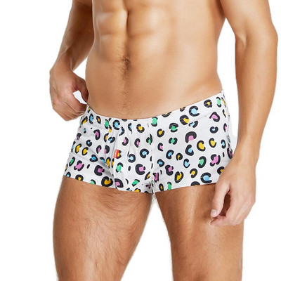 SEOBEAN 100% pamut Boxerek Nyomtatott Férfi Fehérnemű Boxernadrágok Arrow Bugyik Otthon Alsónadrágok Rövidnadrágok Férfi Pizsama Alsó alsók