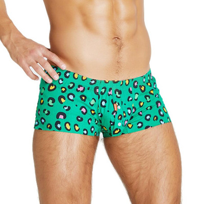 SEOBEAN 100% pamut Boxerek Nyomtatott Férfi Fehérnemű Boxernadrágok Arrow Bugyik Otthon Alsónadrágok Rövidnadrágok Férfi Pizsama Alsó alsók