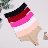 Vruće svilene seksi ženske tange G string Bešavne gaćice niskog struka Ženske T-leđa Udobno donje rublje za žensko donje rublje