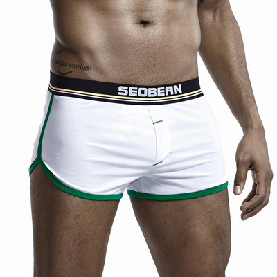 SEOBEAN Lenjerie de corp Bărbați Pantaloni de dormit Boxeri Pantaloni scurți Pijamale din bumbac Pantaloni scurți pentru lounge pentru bărbați Pijamale pentru bărbați Chiloți