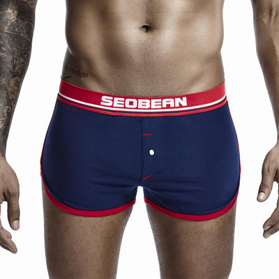 SEOBEAN Lenjerie de corp Bărbați Pantaloni de dormit Boxeri Pantaloni scurți Pijamale din bumbac Pantaloni scurți pentru lounge pentru bărbați Pijamale pentru bărbați Chiloți