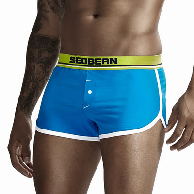 SEOBEAN Lenjerie de corp Bărbați Pantaloni de dormit Boxeri Pantaloni scurți Pijamale din bumbac Pantaloni scurți pentru lounge pentru bărbați Pijamale pentru bărbați Chiloți