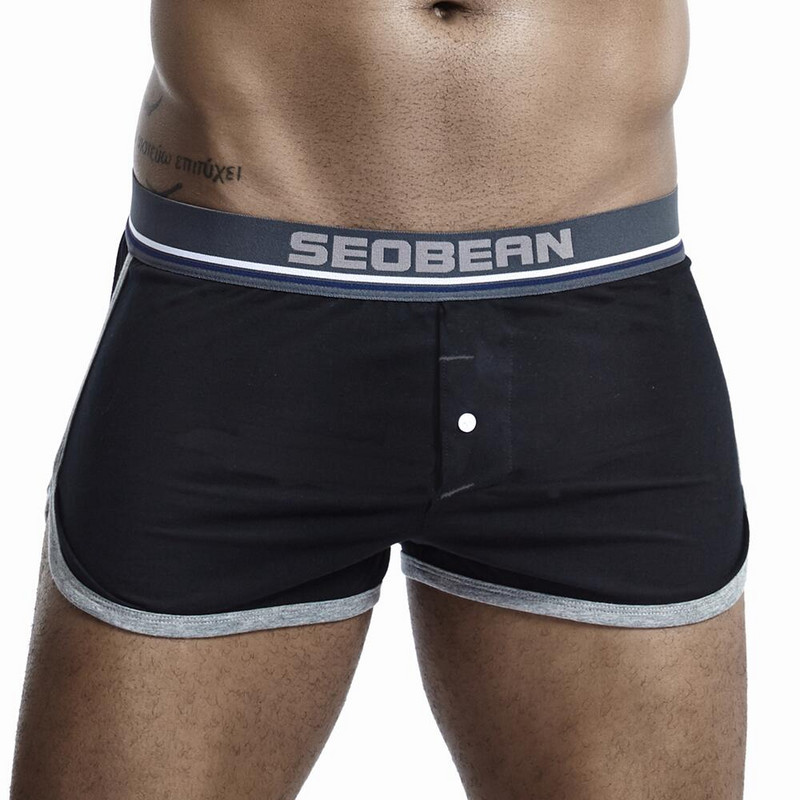 SEOBEAN Lenjerie de corp Bărbați Pantaloni de dormit Boxeri Pantaloni scurți Pijamale din bumbac Pantaloni scurți pentru lounge pentru bărbați Pijamale pentru bărbați Chiloți