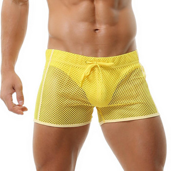 SEOBEAN Мъжко бельо гащи Boxer Homme Hollow Cut Секси мъжко бельо Interior Hombre Boxershorts Loose Cueca Masculin