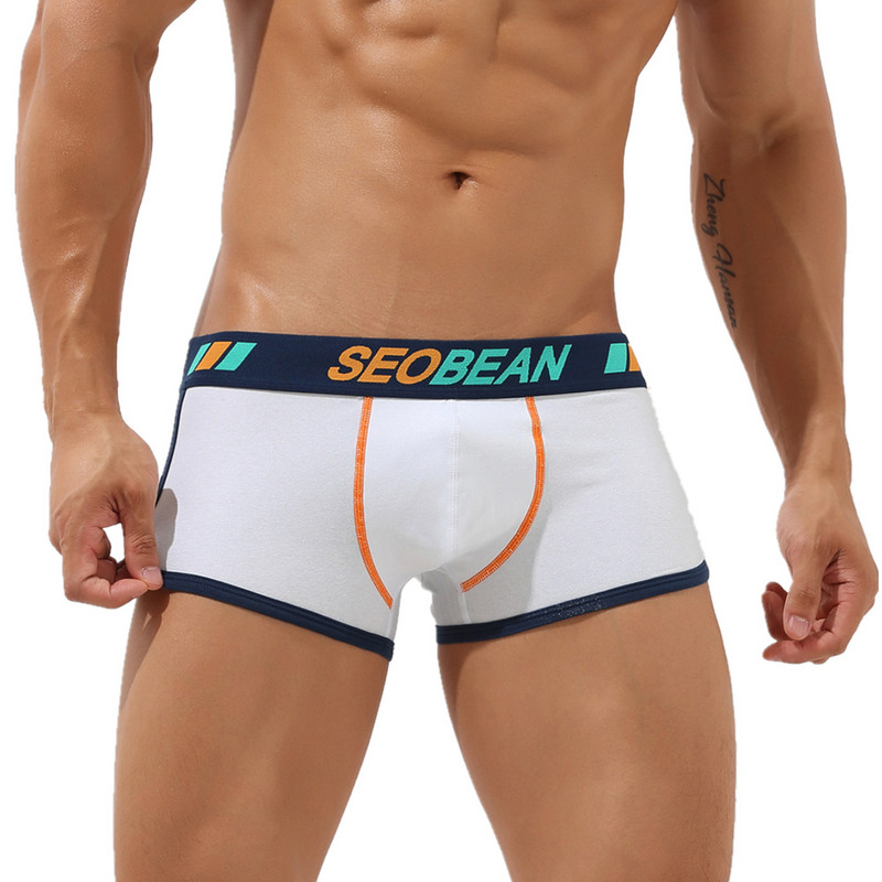 Pantaloni scurți SEOBEAN Lenjerie de corp pentru bărbați Boxeri, din bumbac, respirabil