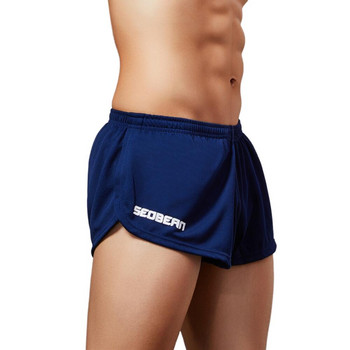 SEOBEAN Мъжки ежедневни къси панталони Comfort Breathe Freely Running Shorts Мъжки долнища за сън Летни къси панталони за фитнес Фитнес Домашни шорти