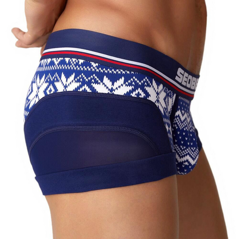 Ανδρικά εσώρουχα μπόξερ σορτς SEOBEAN ανδρικά εσώρουχα που αναπνέουν δικτυωτό ανδρικό σώβρακο Άνετα σέξι εσώρουχα μπόξερ για άντρα