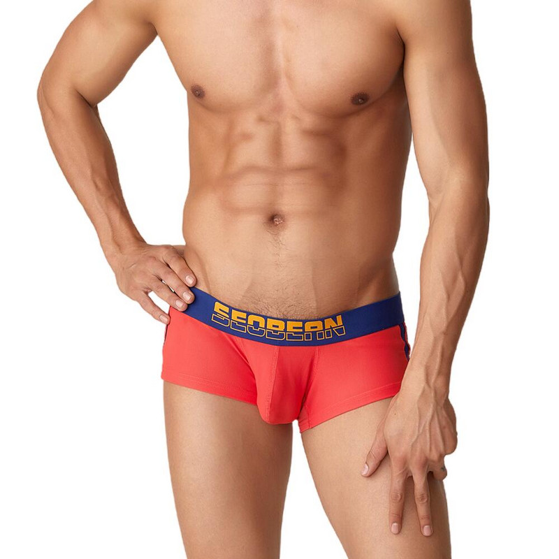 Boxeri pentru bărbați de marcă SEOBEAN Lenjerie de corp sexy Boxer pantaloni scurti de plasă respirabili pentru bărbați Boxershorts Chiloți pentru bărbați Slip boxer