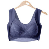 Ζωντανή μετάδοση καυτή σέξι δαντέλα μεγάλο μέγεθος όμορφο σουτιέν πλάτης λεπτό τμήμα μαζέψτε εσώρουχα απρόσκοπτα γυναικείο σουτιέν κατά της χαλάρωσης