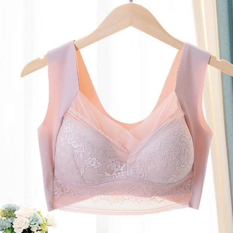Ζωντανή μετάδοση καυτή σέξι δαντέλα μεγάλο μέγεθος όμορφο σουτιέν πλάτης λεπτό τμήμα μαζέψτε εσώρουχα απρόσκοπτα γυναικείο σουτιέν κατά της χαλάρωσης