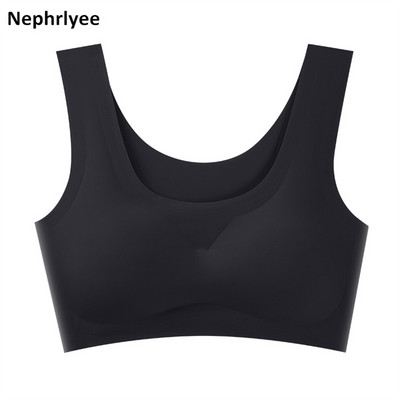 Ασύρματο σουτιέν εσωρούχων 2021 για γυναίκες Μεγάλο μέγεθος Push Up Bralette Σουτιέν χωρίς ραφή Top Comfort Cooling Gathers Αθλητικό σουτιέν με επένδυση