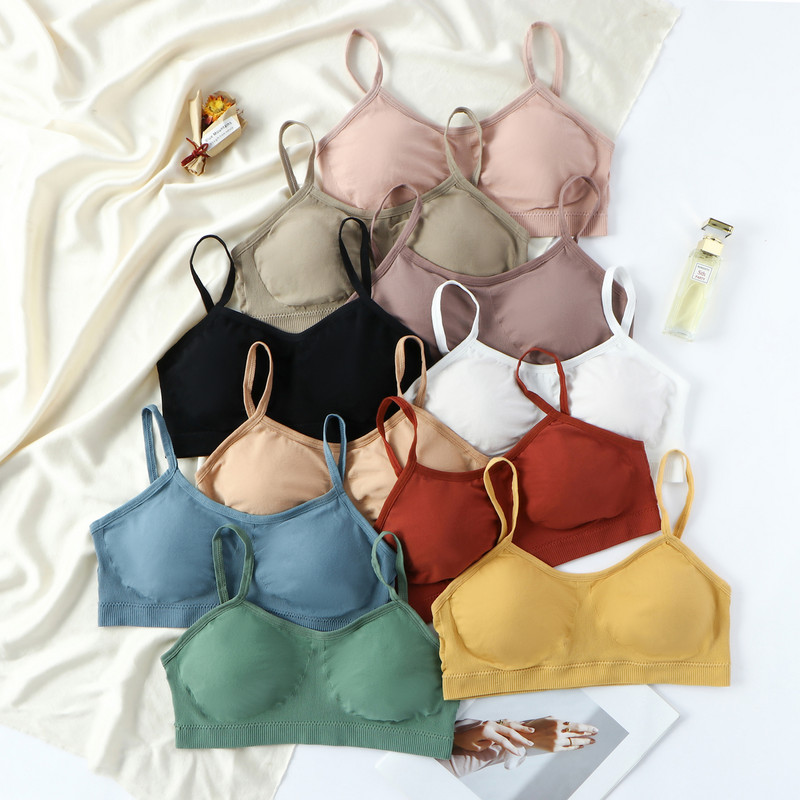 Γυναικεία εσώρουχα TERMEZY Σετ σουτιέν χωρίς ραφές Σέξι ψηλόμεσο εσώρουχα σύρμα δωρεάν Bralette Μαλακό ενεργό βαμβακερό εσώρουχο Λευκό σουτιέν