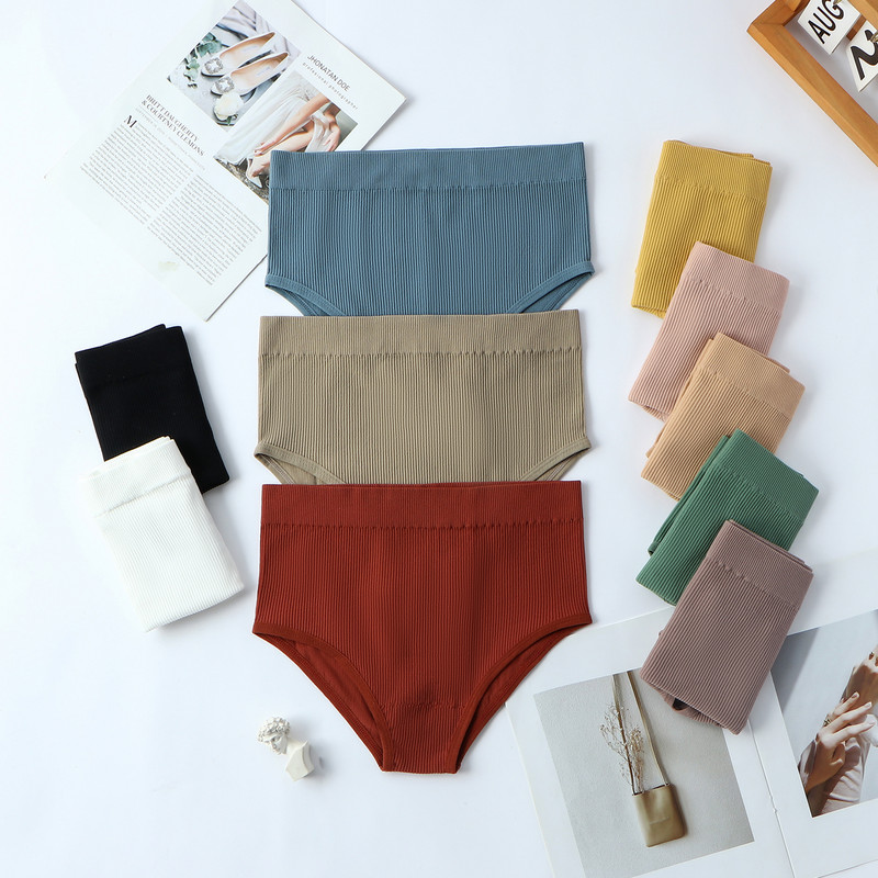 Γυναικεία εσώρουχα TERMEZY Σετ σουτιέν χωρίς ραφές Σέξι ψηλόμεσο εσώρουχα σύρμα δωρεάν Bralette Μαλακό ενεργό βαμβακερό εσώρουχο Λευκό σουτιέν