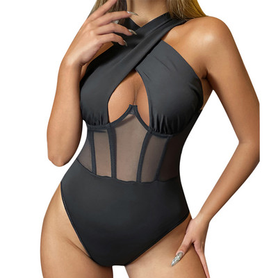 2022, la modă, sexy din plasă, transparentă, skinny body femei goale, fără mâneci, fără mâneci, bodycon, body de club, maiuri, îmbrăcăminte de stradă