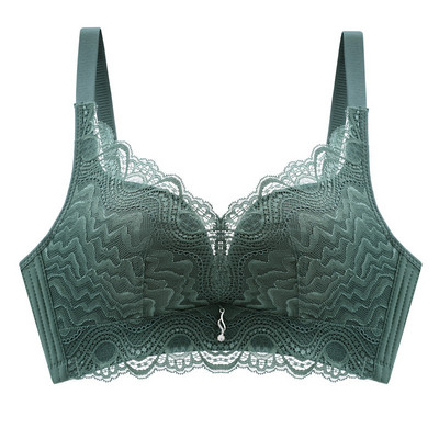 Punane meik Tai lateks ilma terasrõngata Lilled pitsist rinnahoidja kogutud reguleerimistüüp Rind Seksikas aluspesu Naiste topid Push Up rinnahoidjad Spo