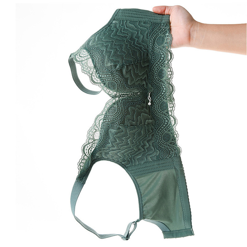 Punane meik Tai lateks ilma terasrõngata Lilled pitsist rinnahoidja kogutud reguleerimistüüp Rind Seksikas aluspesu Naiste topid Push Up rinnahoidjad Spo