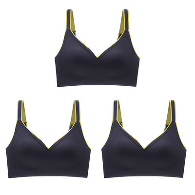 3 tk Uus värv lateks aluspesu gradient tarretis rihm, vahelejäämisvastane rinnahoidja ilma terasrõngata ilu seljas naistele 6 värvi saadaval