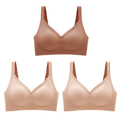 3 tk Uus värv lateks aluspesu gradient tarretis rihm, vahelejäämisvastane rinnahoidja ilma terasrõngata ilu seljas naistele 6 värvi saadaval