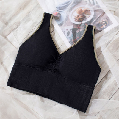 Sutien sport Bralette fără spate Topuri de fitness fără fir pentru femei Crop Top Lenjerie de corp Push UP fără mâneci Sutien tip U cu spate jos