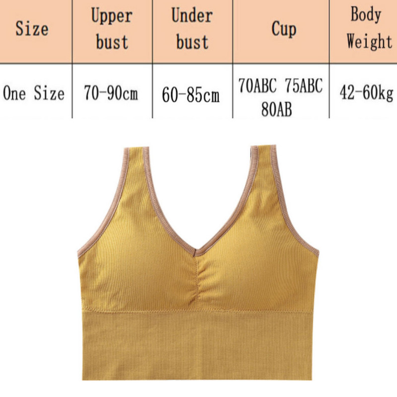 Sutien sport Bralette fără spate Topuri de fitness fără fir pentru femei Crop Top Lenjerie de corp Push UP fără mâneci Sutien tip U cu spate jos