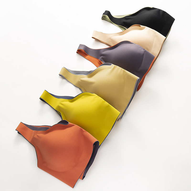 Spell Color Pad Cup σουτιέν από λατέξ Gather Sleep Sports Ρυθμιζόμενο αναπνεύσιμο στήθος Beauty Back Εσώρουχα για γυναίκες