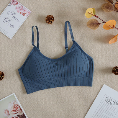 Sutien sport 2022 Sutien cu tub fără sudură pentru femei Bralette cu dungi sexy Lenjerie de corp pentru femei Lenjerie de corp AB CUP