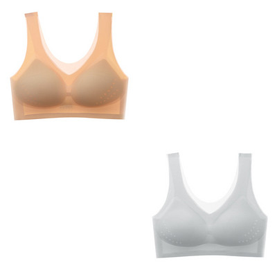 2 buc. Sutien ultrasubțire pentru îmbinare cu litere din fire, fără sudură, lenjerie de corp pentru femei, sutien push-up, respirabil, dantelă, bralet de mătase