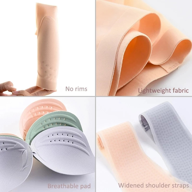 2 buc. Sutien ultrasubțire pentru îmbinare cu litere din fire, fără sudură, lenjerie de corp pentru femei, sutien push-up, respirabil, dantelă, bralet de mătase