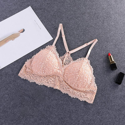 Νέα άφιξη Γυναικεία Push Up Ασύρματο Δαντελένιο Σουτιέν Κορυφαίο Γυναικείο Εσώρουχα Bralette Plus Size Εσώρουχα Full Cup Hot