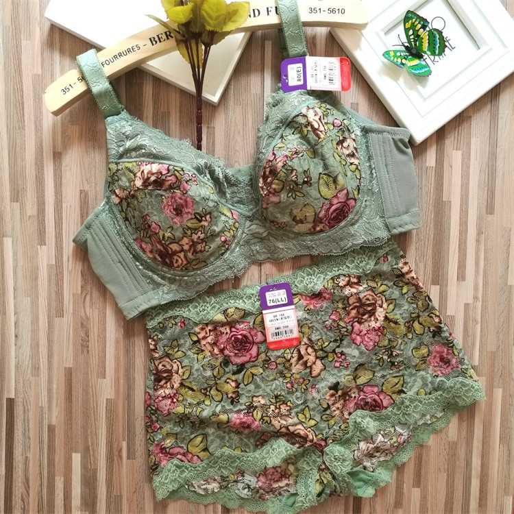 Seksi čipkasto žensko donje rublje veće veličine BCDEF 80-110 Kompleti grudnjaka s košaricama Prozračno žensko donje rublje Gaćice