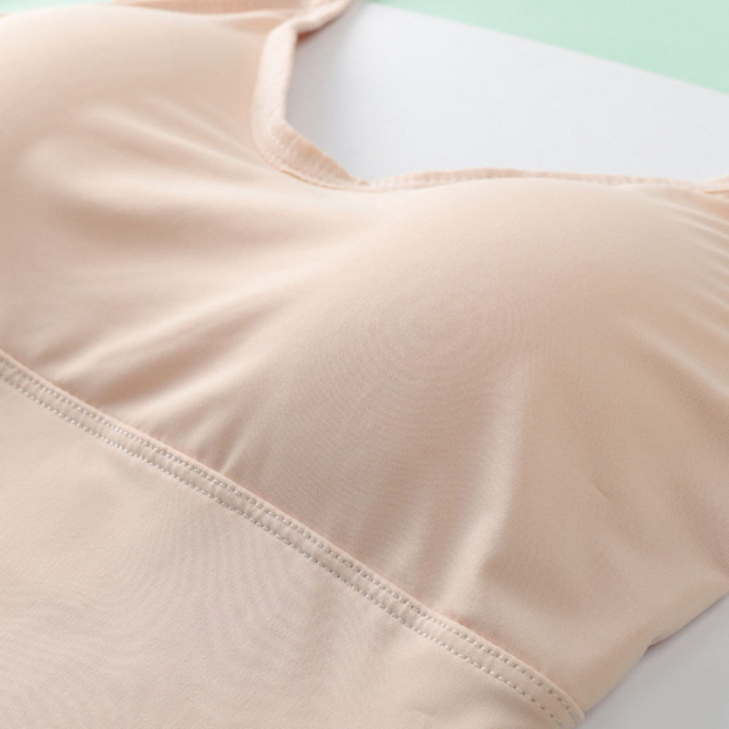 Seksikad sportlikud naiste rinnahoidjad, jääsiidist, seljata lahtise seljaosaga, õmblusteta U-tüüpi Bralette rinnahoidjad Push Up juhtmevaba aluspesu