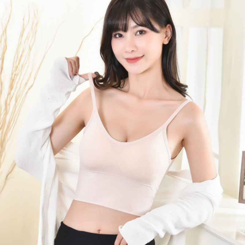 Seksikad sportlikud naiste rinnahoidjad, jääsiidist, seljata lahtise seljaosaga, õmblusteta U-tüüpi Bralette rinnahoidjad Push Up juhtmevaba aluspesu