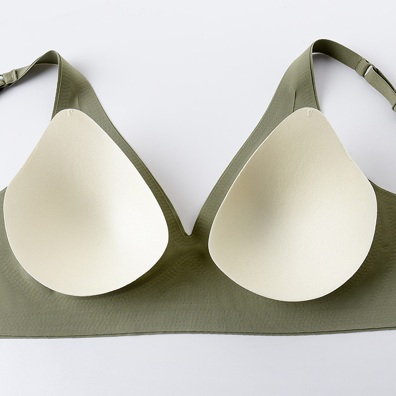 Γυναικεία εσώρουχα Deep V Gather Thin Άνετα Ανύψωση Στήθους Ρυθμιζόμενα Γυναικεία Εσώρουχα χωρίς ραφές JELL-O λωρίδες & Σουτιέν με μαξιλαράκια Latex χωρίς ατσάλι