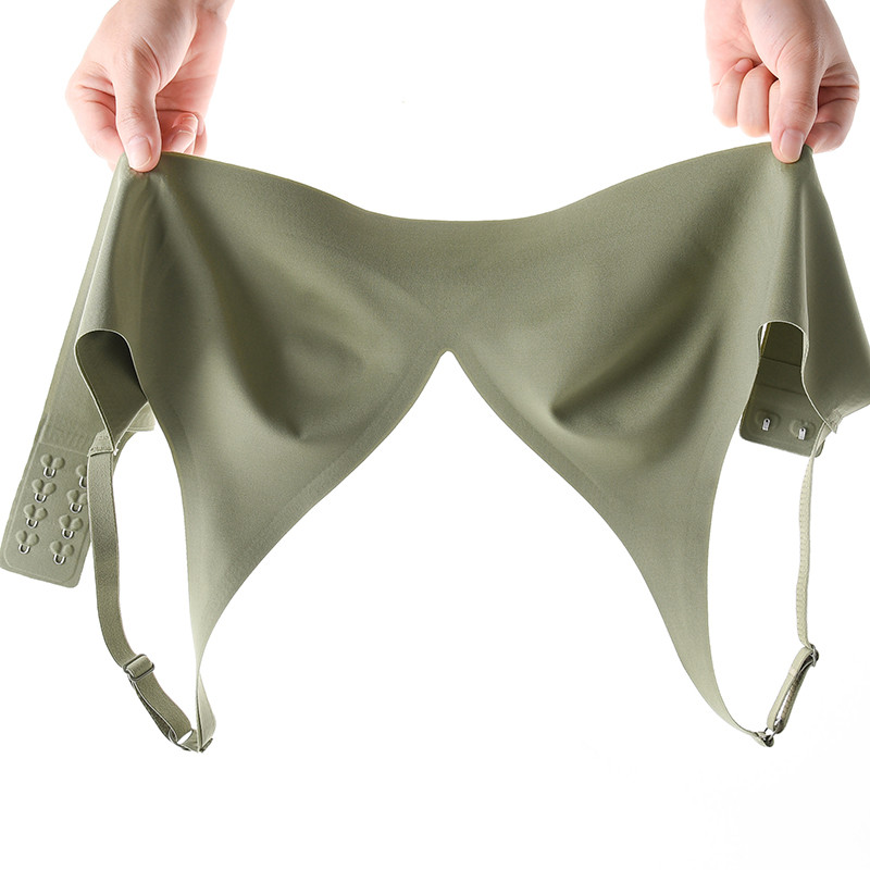 Γυναικεία εσώρουχα Deep V Gather Thin Άνετα Ανύψωση Στήθους Ρυθμιζόμενα Γυναικεία Εσώρουχα χωρίς ραφές JELL-O λωρίδες & Σουτιέν με μαξιλαράκια Latex χωρίς ατσάλι