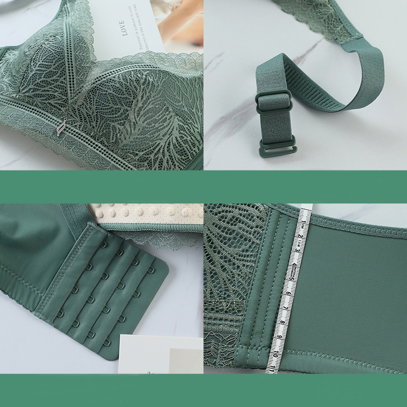 Asha&Vicki žensko donje rublje skuplja male grudi, debele i tanke, dvije vrste seksi čipkasti podesivi grudnjak bez rubova