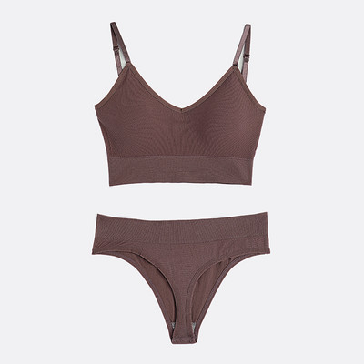 Set de lenjerie pentru femei Lenjerie intima pentru femei Sutien și chiloți fără fir Tanga Lenjerie intimă sexy