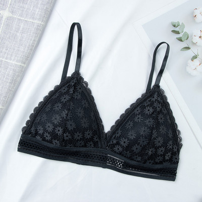 Sutien sexy din dantelă florală pentru femei Push Up Lenjerie feminină Bralette respirabilă Tampă detașabilă Sutien subțire de modă noi fără fir