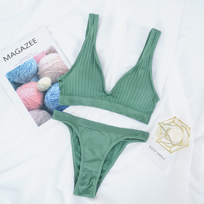 Σετ μπλούζες χωρίς ραφές Ψηλόμεση εσώρουχα Γυναικεία φόρμα εσωρούχων με μαλακή επένδυση Σετ εσώρουχα M-XL Σετ σουτιέν Bralette χωρίς πλάτη