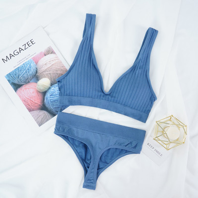 Σετ μπλούζες χωρίς ραφές Ψηλόμεση εσώρουχα Γυναικεία φόρμα εσωρούχων με μαλακή επένδυση Σετ εσώρουχα M-XL Σετ σουτιέν Bralette χωρίς πλάτη