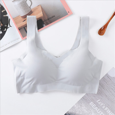 Lenjerie Lenjerie Sleep Top Bralette căptușite Soutien Gorge нижнее белье женское Sutien din mătase de gheață Vestă fără sudură Sutiene femei Push Up