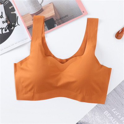 Lenjerie Lenjerie Sleep Top Bralette căptușite Soutien Gorge нижнее белье женское Sutien din mătase de gheață Vestă fără sudură Sutiene femei Push Up
