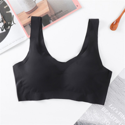 Lenjerie Lenjerie Sleep Top Bralette căptușite Soutien Gorge нижнее белье женское Sutien din mătase de gheață Vestă fără sudură Sutiene femei Push Up
