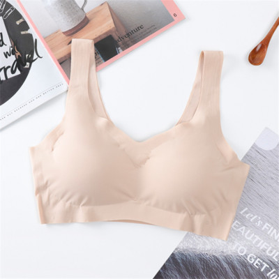 Lenjerie Lenjerie Sleep Top Bralette căptușite Soutien Gorge нижнее белье женское Sutien din mătase de gheață Vestă fără sudură Sutiene femei Push Up