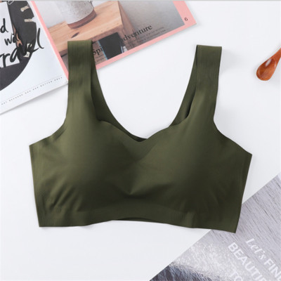 Lenjerie Lenjerie Sleep Top Bralette căptușite Soutien Gorge нижнее белье женское Sutien din mătase de gheață Vestă fără sudură Sutiene femei Push Up